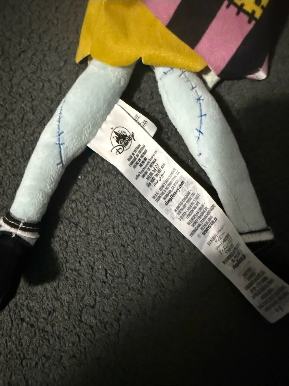 Disney Sally Patchwork Doll - Pink, Yellow, Teal, Black